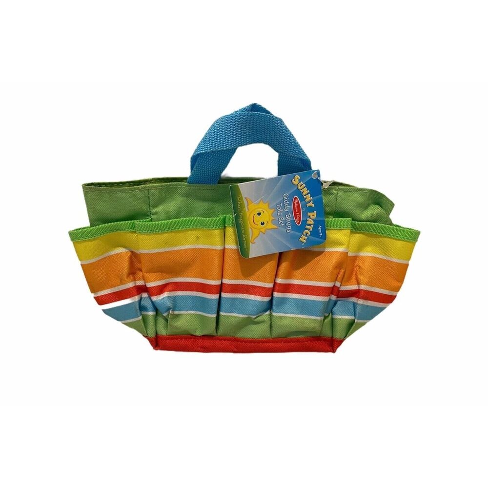 Melissa and Doug Sunny Patch Tote Bag Multicolor Giddy Buggy Canvas